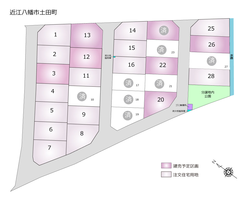 分譲区画図