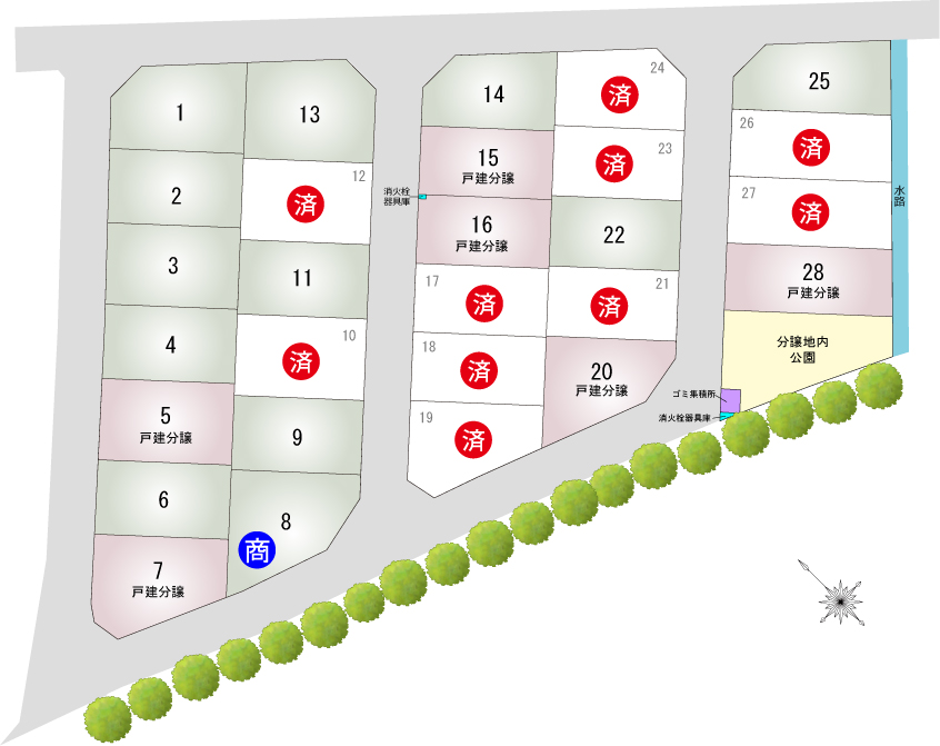 分譲区画図