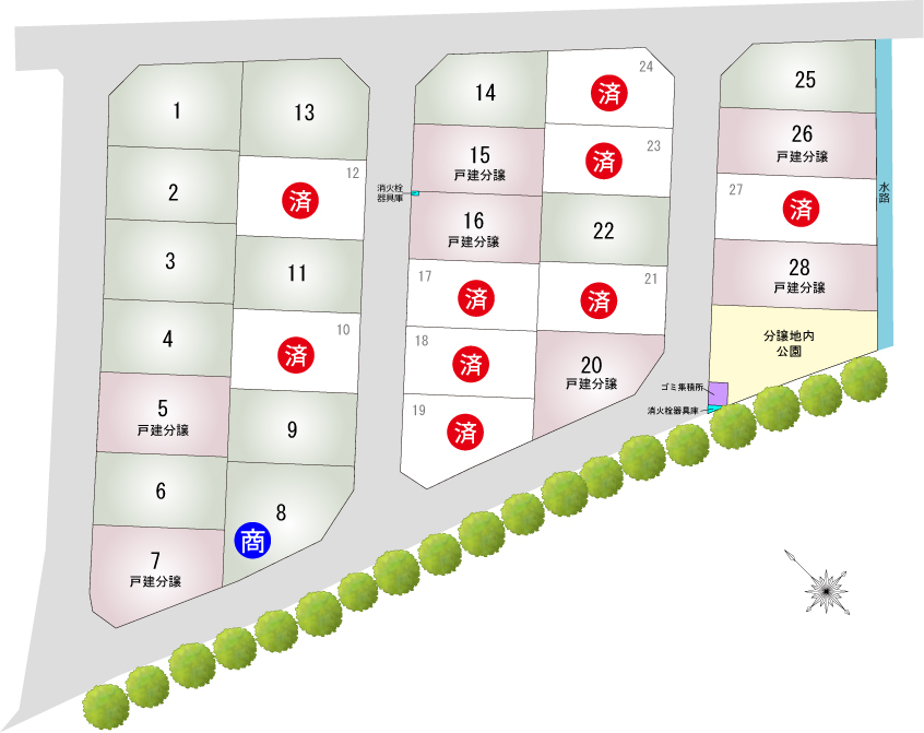 分譲区画図